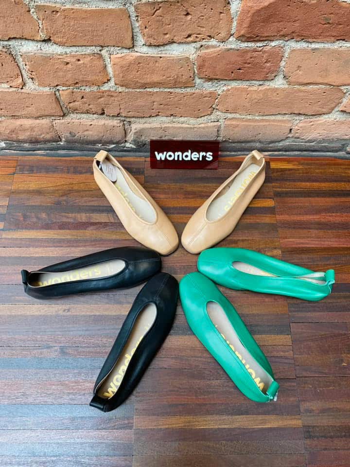 Baleriny Wonders - hiszpańskie buty szyte ręcznie